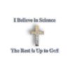 The Rest Is Up to God Kiss-Cut Stickers - Faith and Science Go Hand in Hand