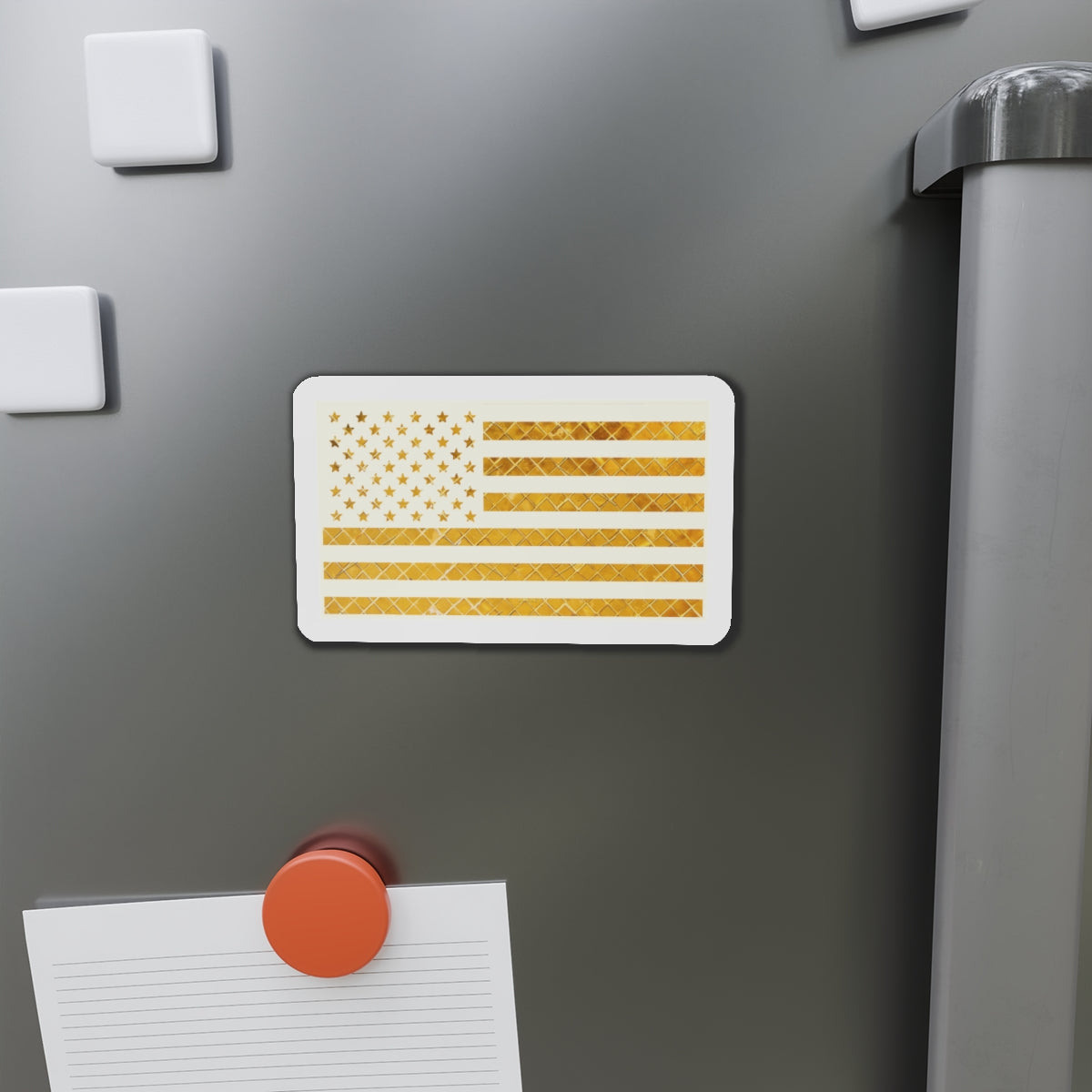 Ultimate USA Flag Gold Mosaic Old Glory Die-Cut Magnets