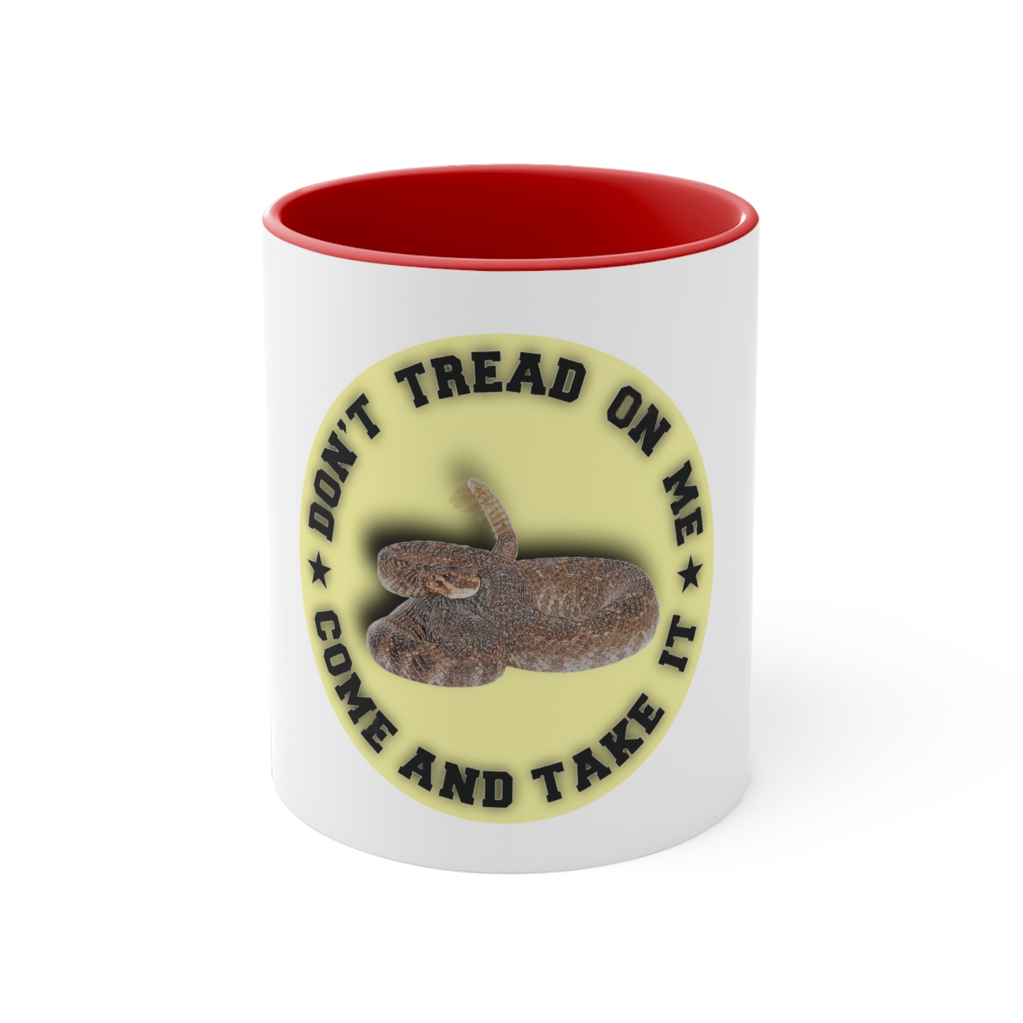 Don't Tread on Me Gadsden Flag Accent Coffee Mug, 11oz