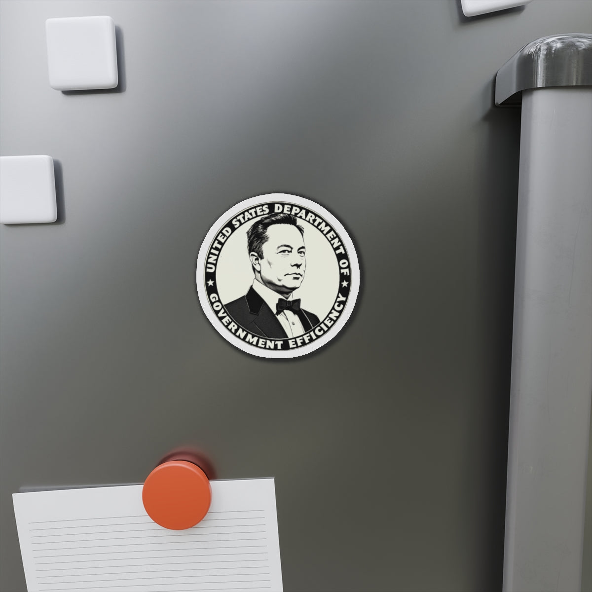 US DOGE Elon Musk Die-Cut Magnets