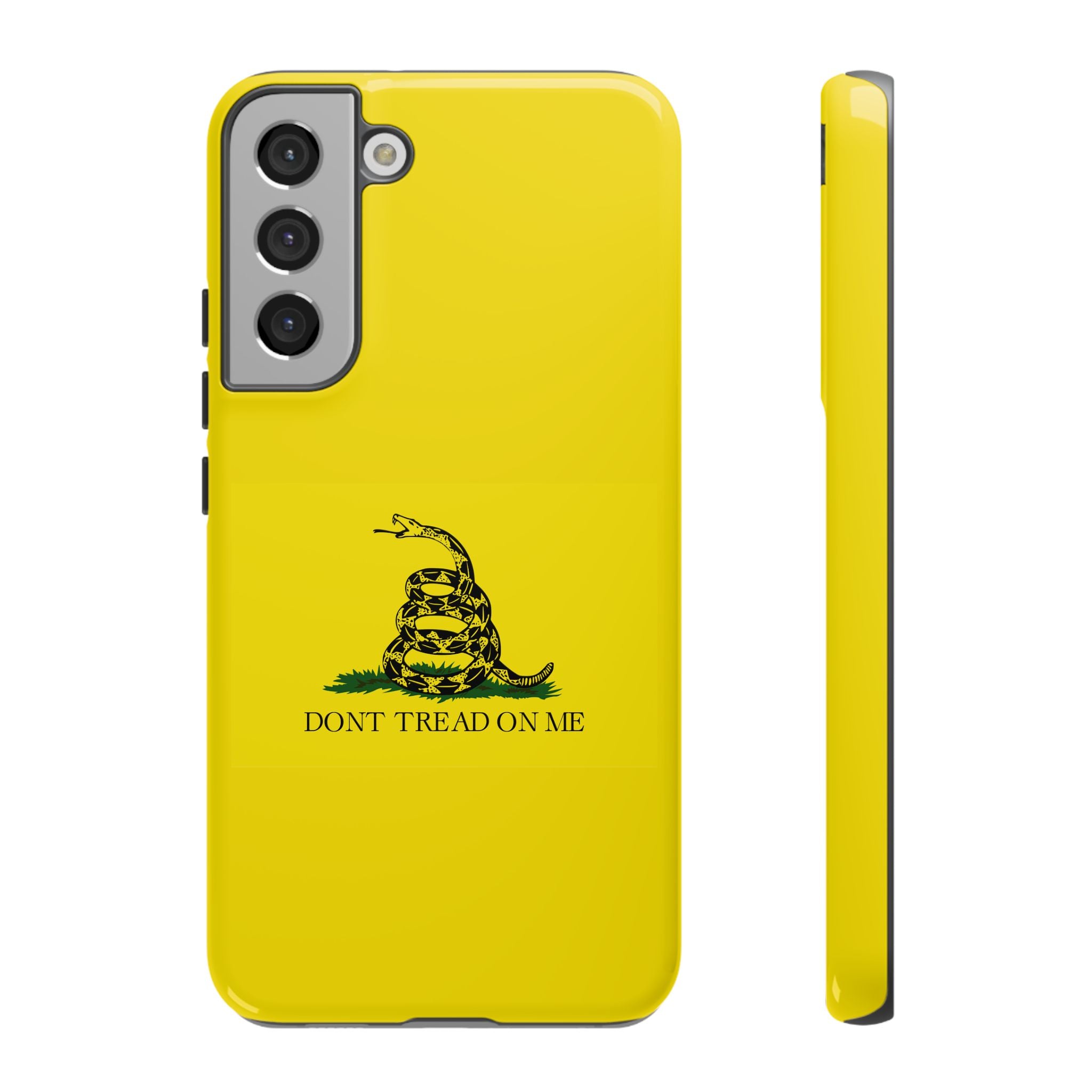 Gadsden flag "Dont Tread on Me" Tough Yellow Cases