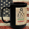 Government Can Stop Climate Change Eye Chart Mug 15oz