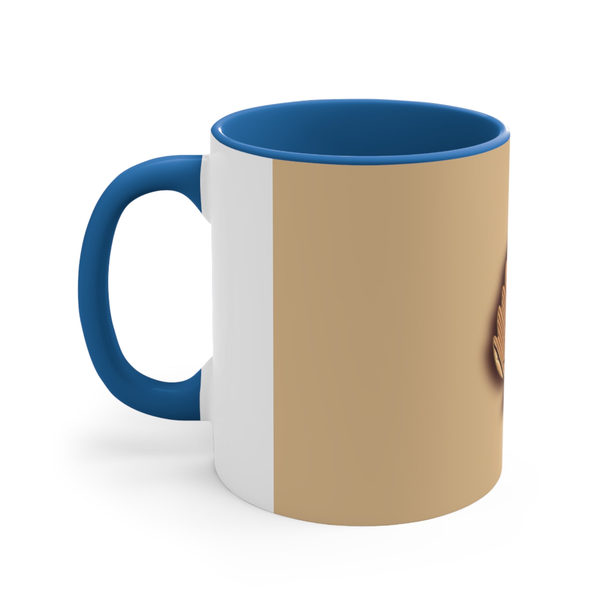 Wooden Tree Logo Accent Coffee Mug, 11oz