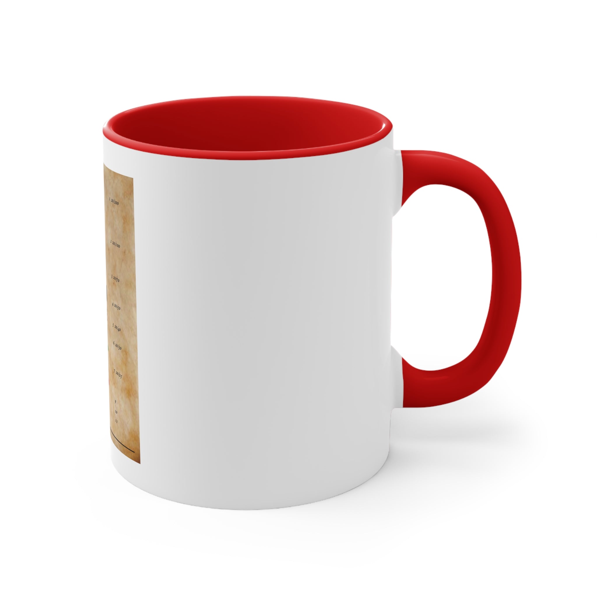 Second Amendment Eye Chart Ceramic Mug 11oz