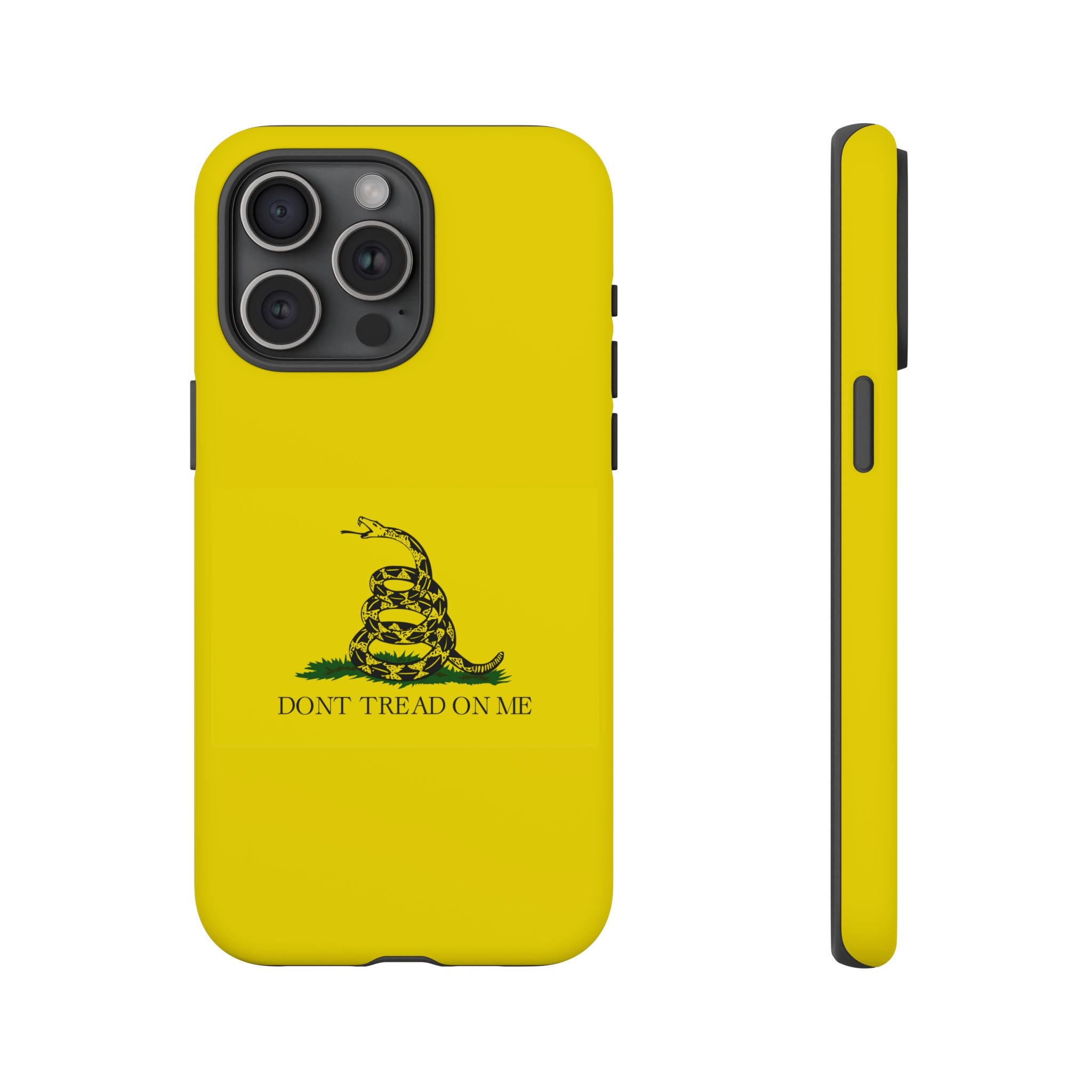 Gadsden flag "Dont Tread on Me" Tough Yellow Cases