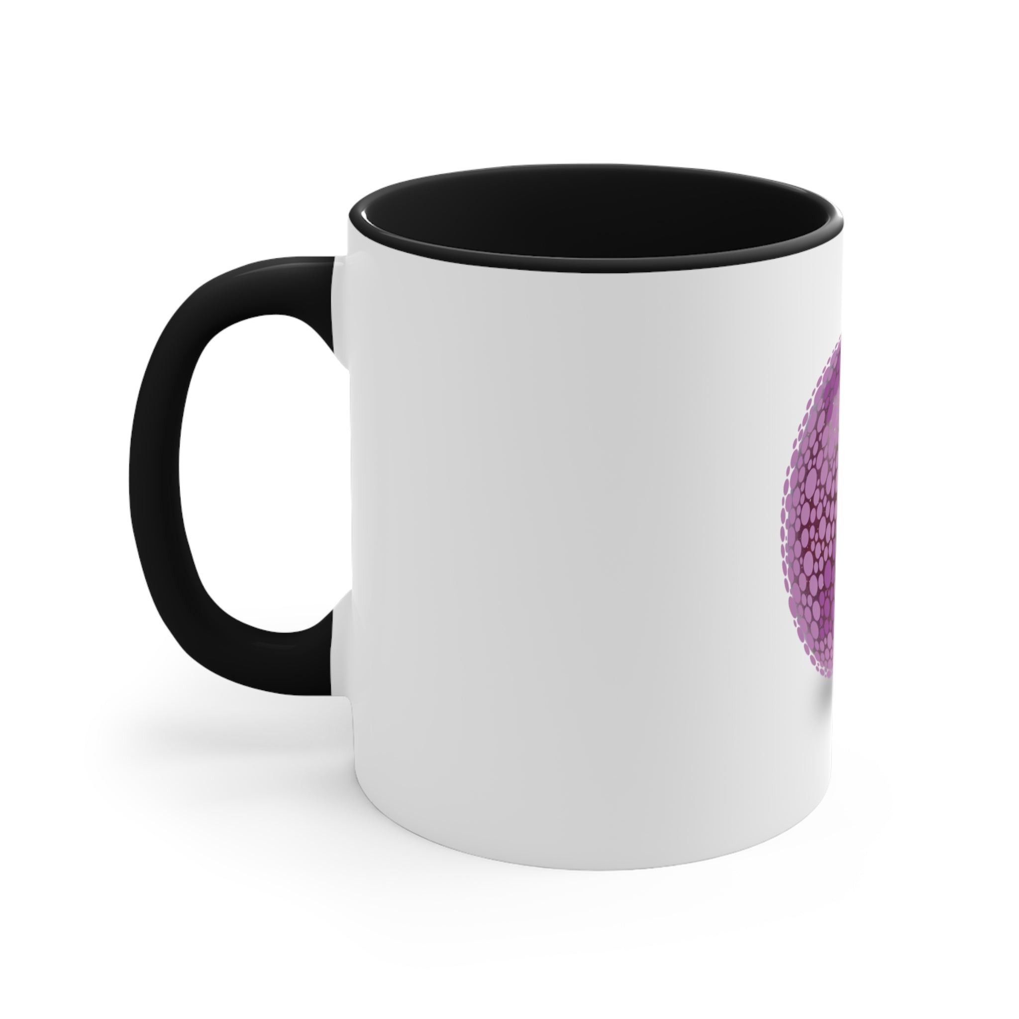 Ishihara Purple Plum Abstract Artwork Accent Coffee Mug, 11oz