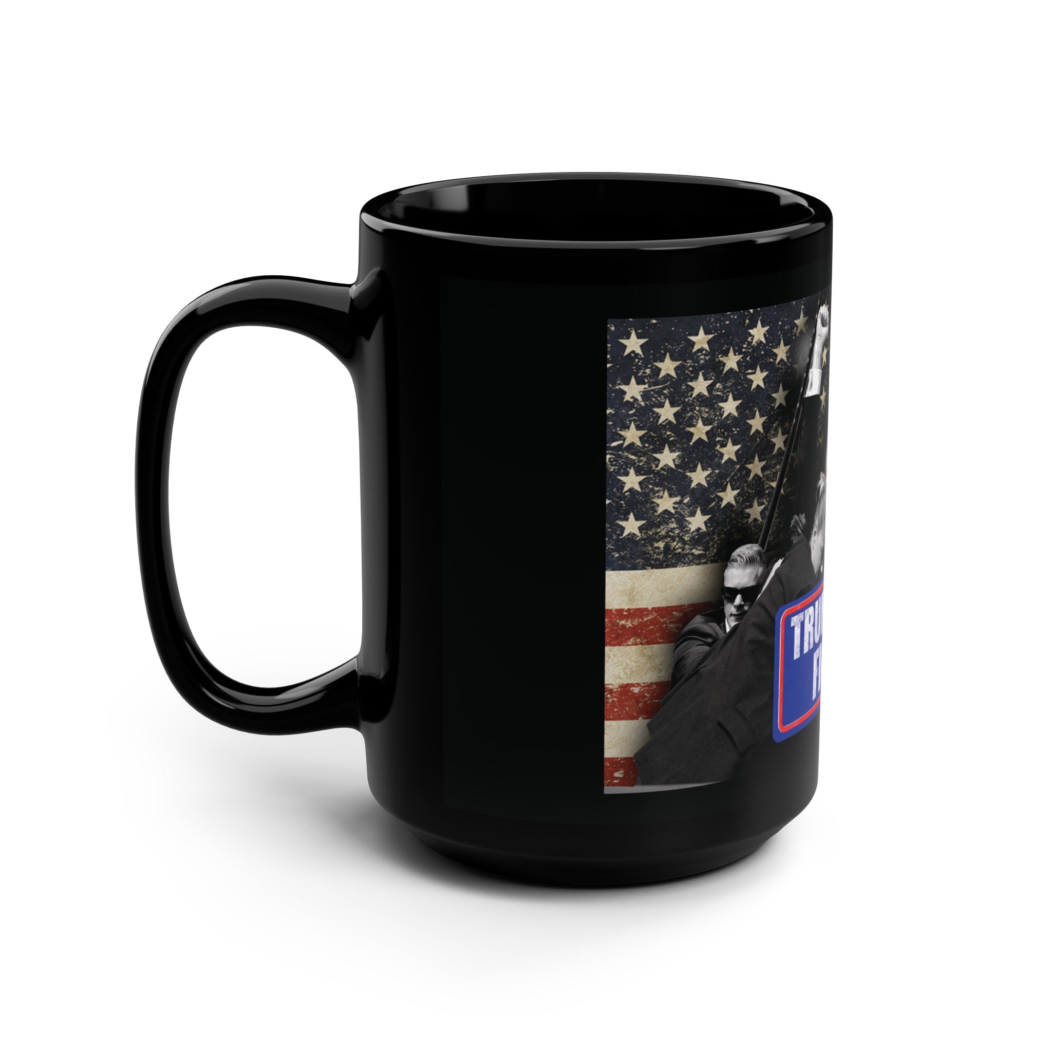 Trump 2024 "Fight!" 15 oz Mug – Commemorate July 13th, 2024 with a Patriotic Touch