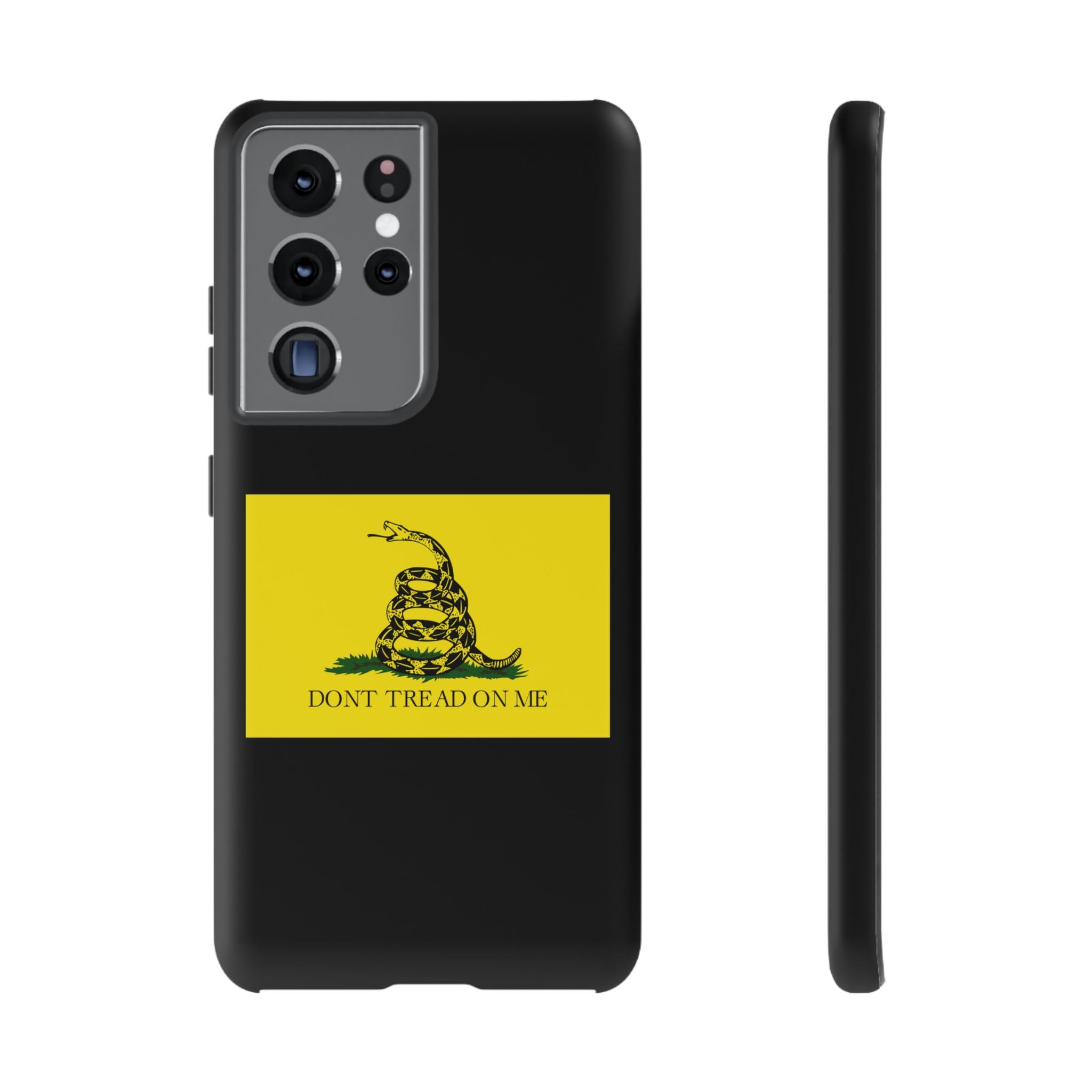 Gadsden flag "Dont Tread on Me" Tough Black & Yellow Cases