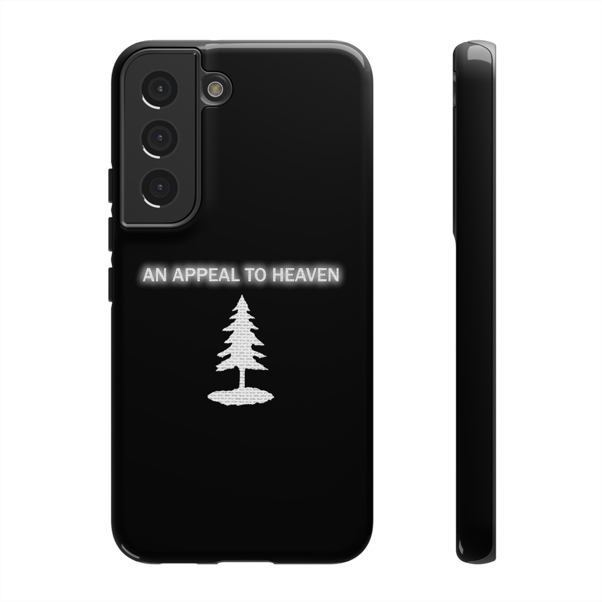 An Appeal To Heaven Flag Tough Cases Black & White