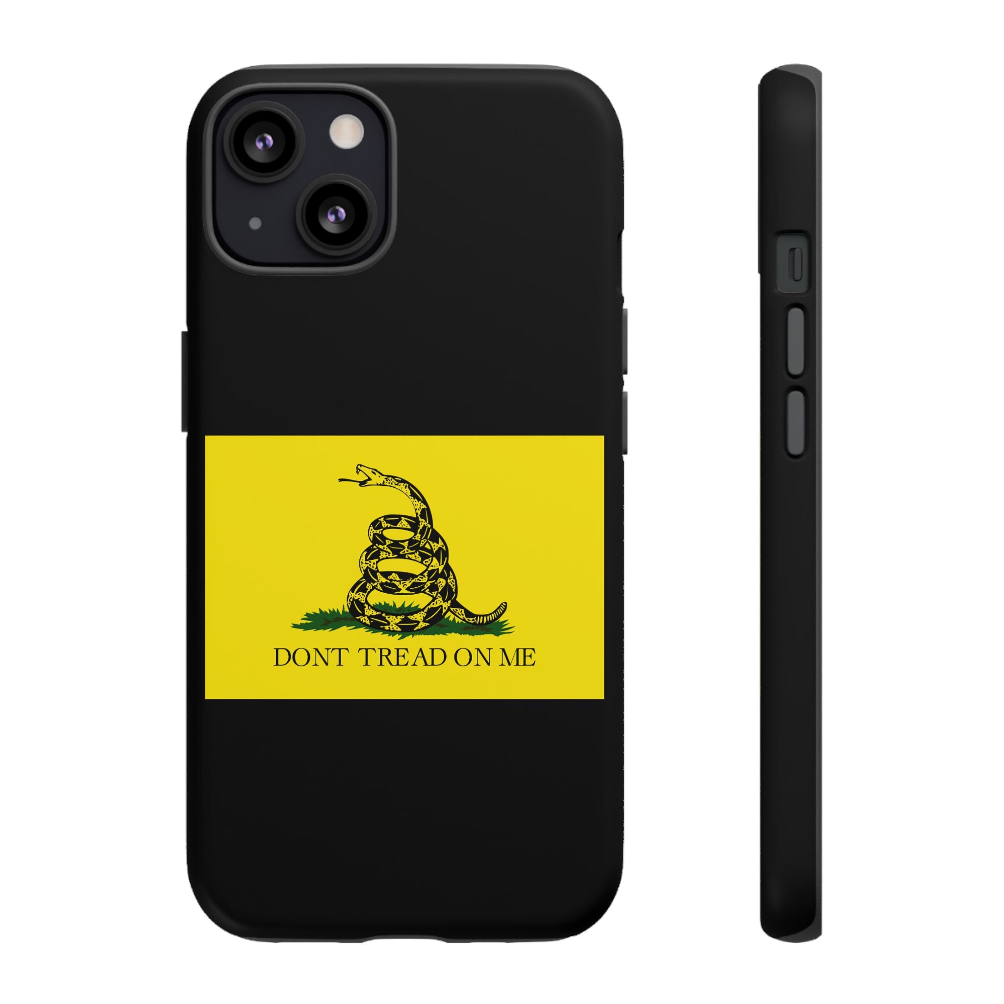 Gadsden flag "Dont Tread on Me" Tough Black & Yellow Cases