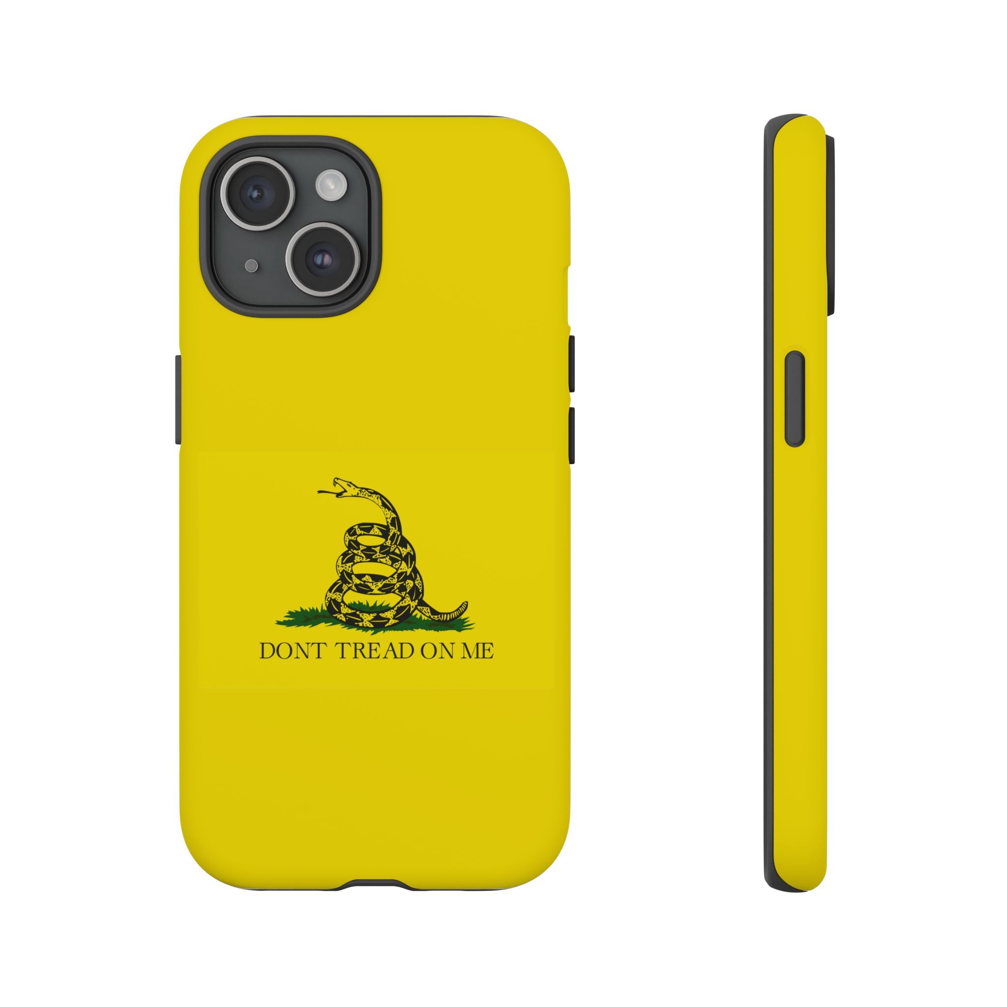 Gadsden flag "Dont Tread on Me" Tough Yellow Cases