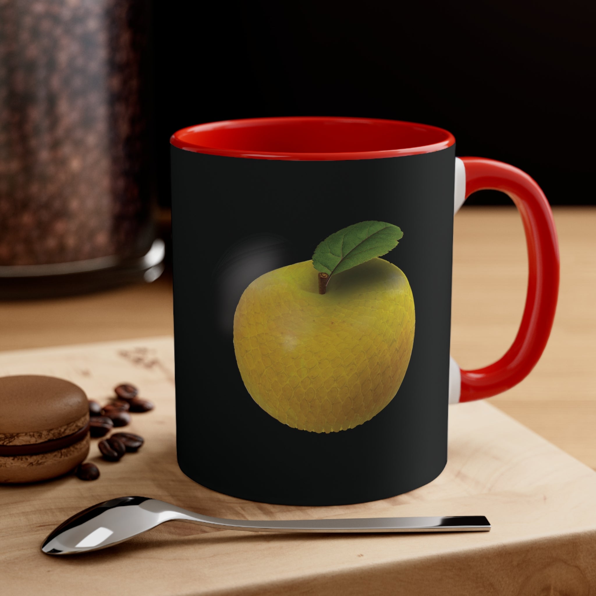 The Adam and Eve Apple: Original Sin Series Accent Coffee Mug, 11oz