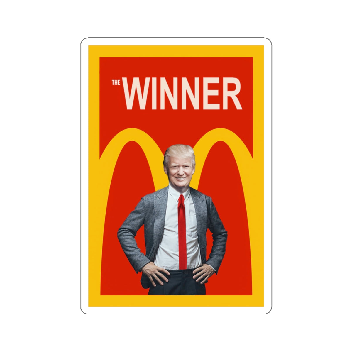 Trump 2024 The Winner Kiss-Cut Stickers