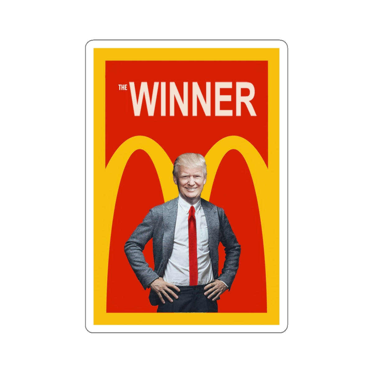 Trump 2024 The Winner Kiss-Cut Stickers