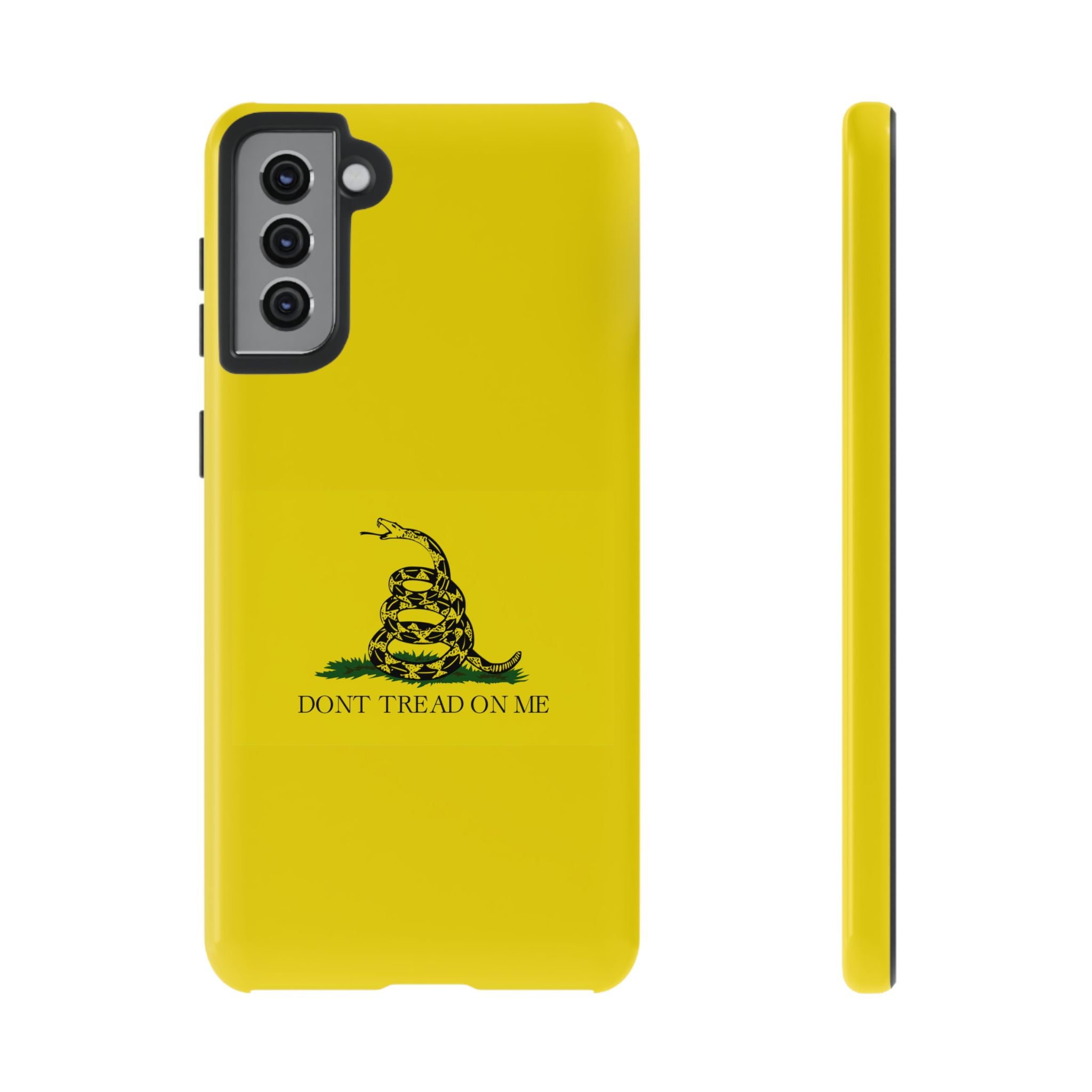 Gadsden flag "Dont Tread on Me" Tough Yellow Cases