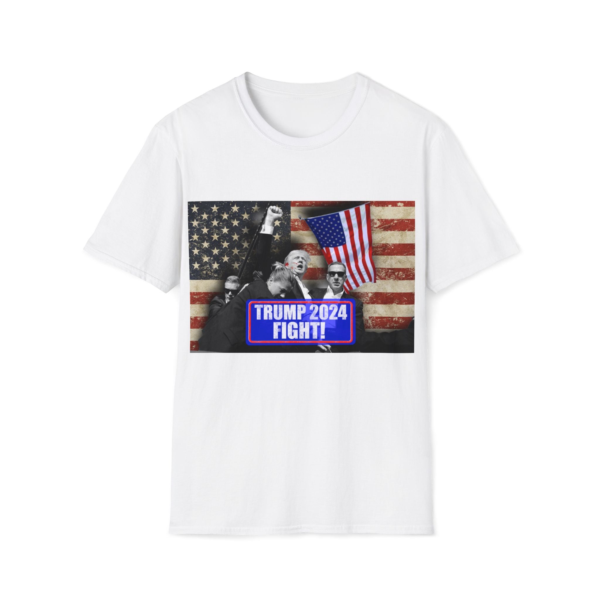 Trump 2024 "Fight!" T-Shirt – Commemorate July 13th, 2024 with a Patriotic Message