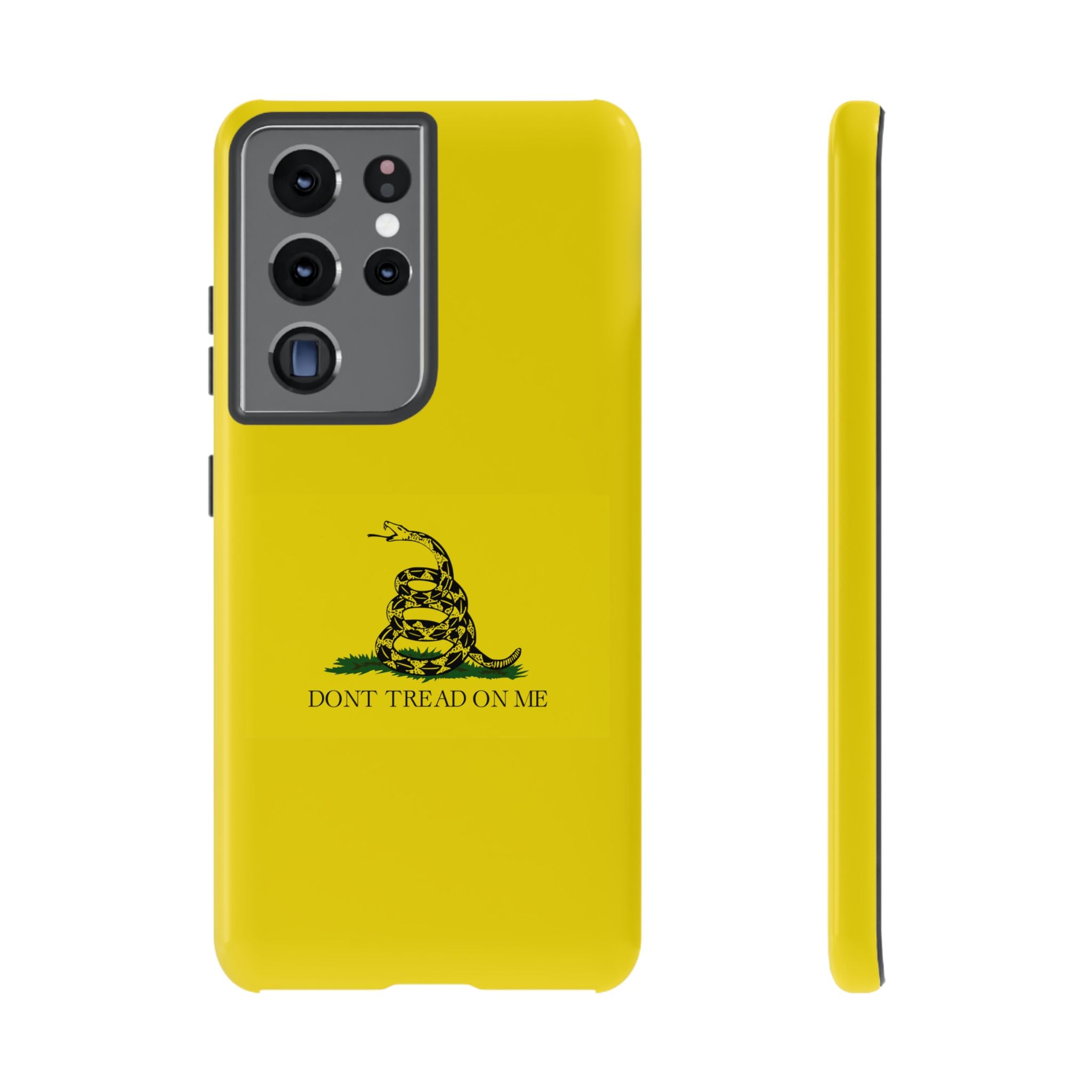 Gadsden flag "Dont Tread on Me" Tough Yellow Cases