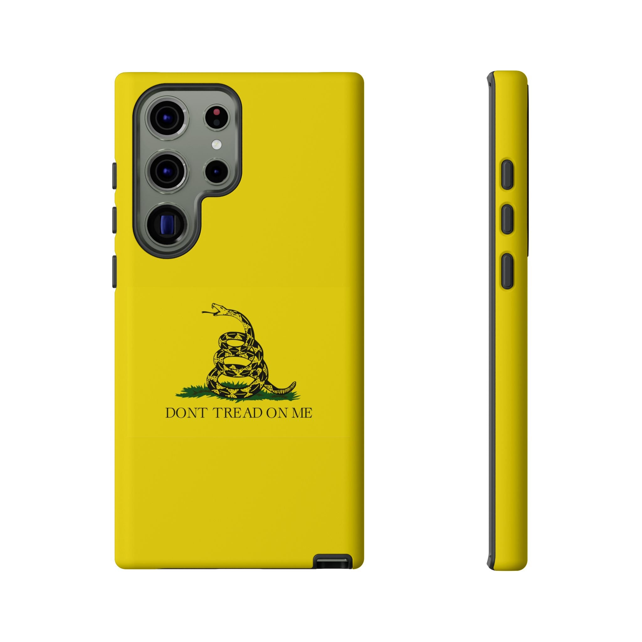 Gadsden flag "Dont Tread on Me" Tough Yellow Cases