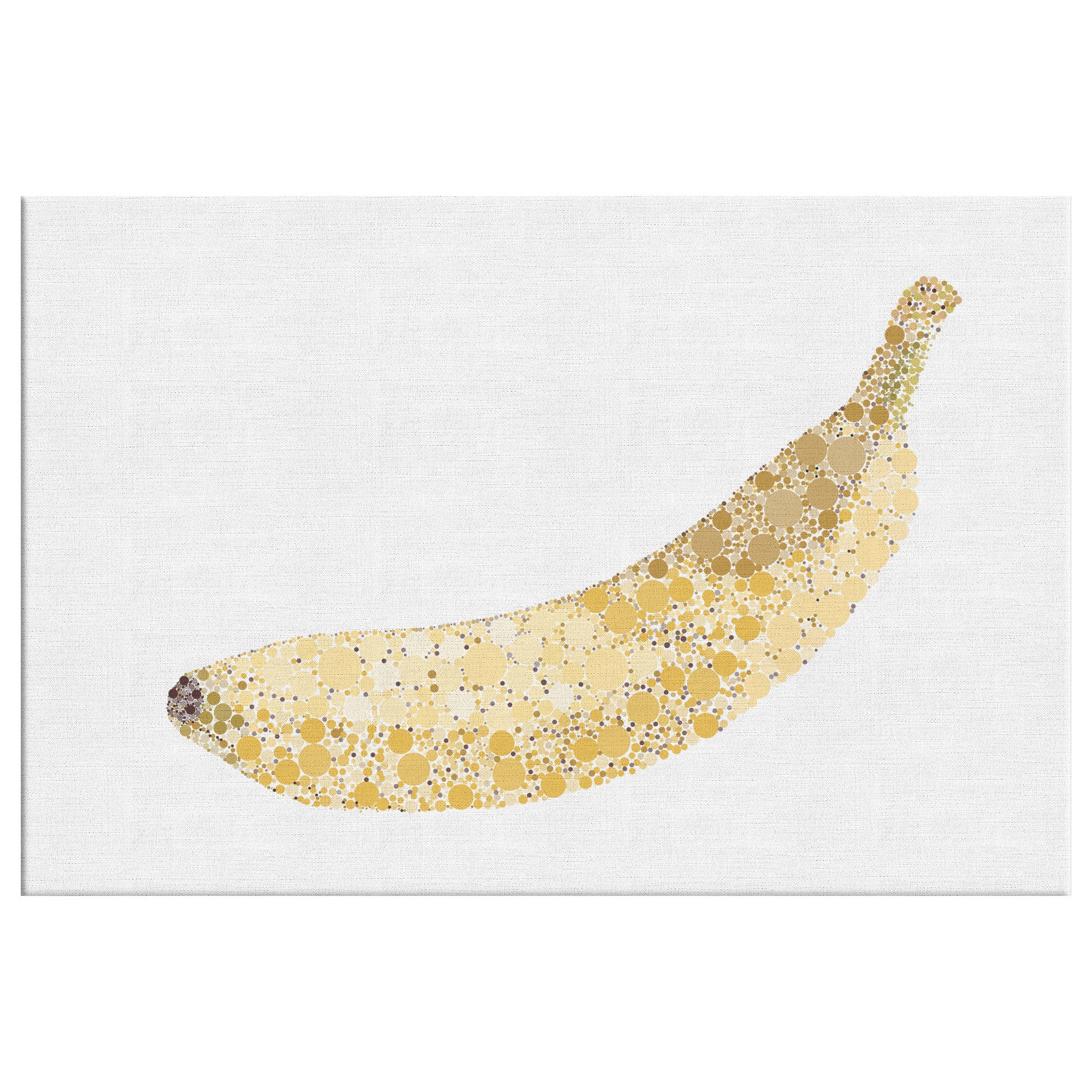 Ishihara Yellow Banana Fruit Abstract Canvas Print