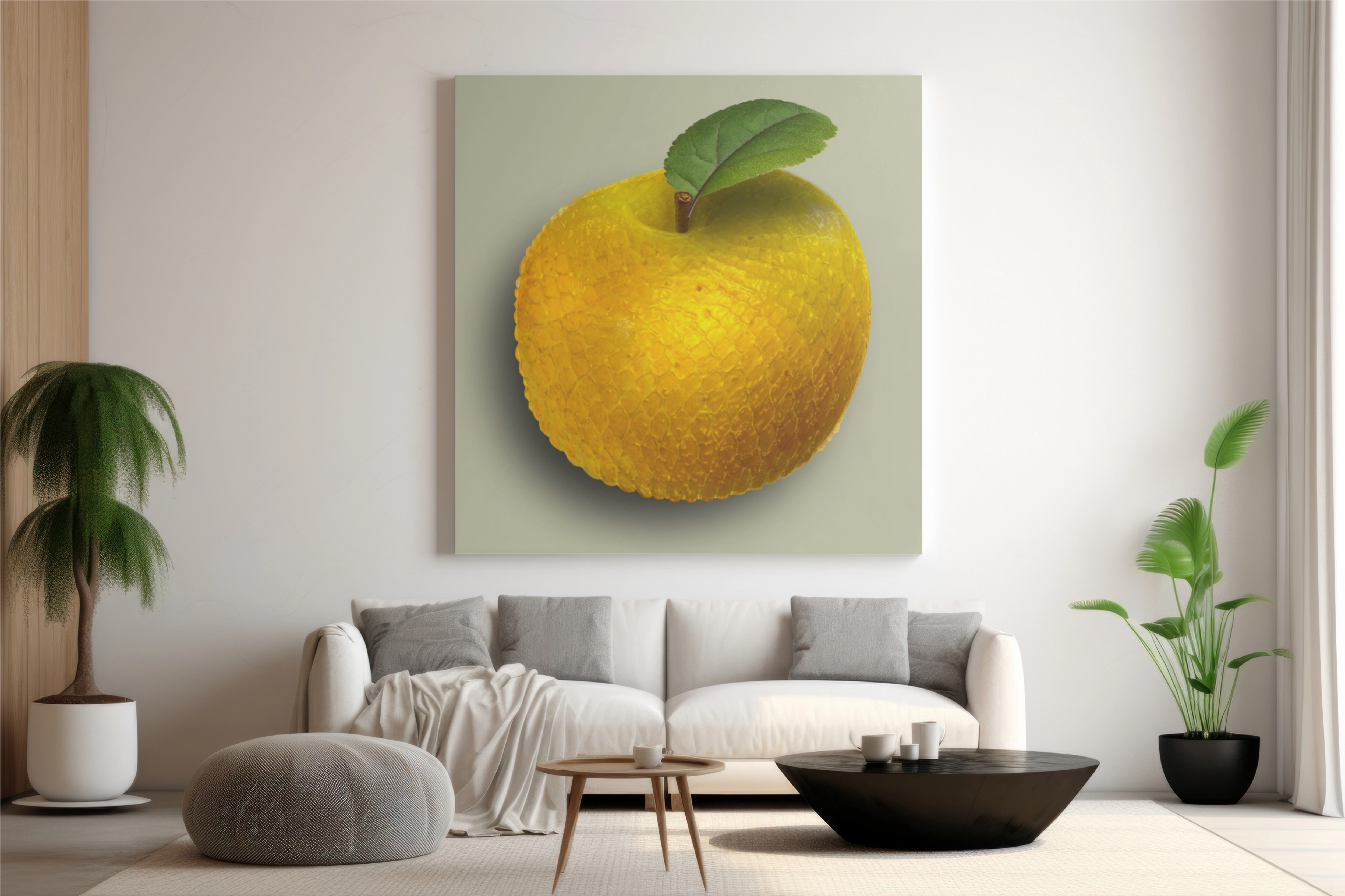 The Adam and Eve Apple: Original Sin Series Canvas Print