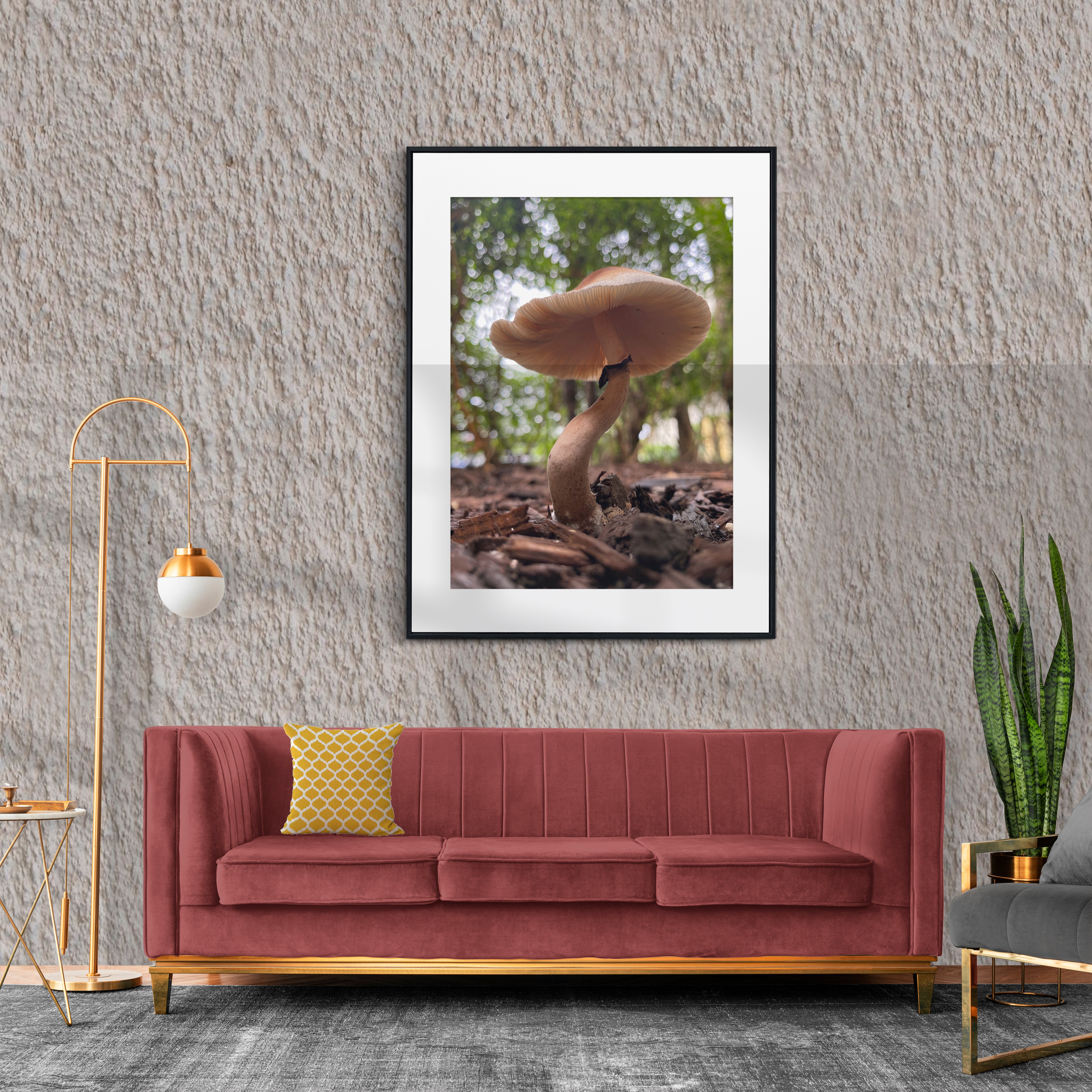 Mushroom in Delray Beach, Florida Satin Poster (300gsm)